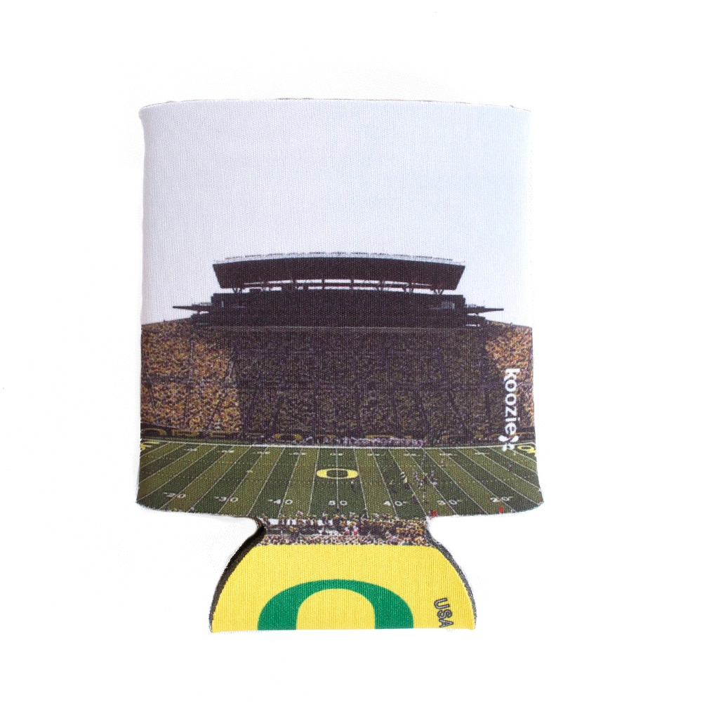 Autzen Stadium, MCM Group, Green, Kitchen Accessories, Home & Auto, Football, Standard size, Britepix, Koozie, Classic Oregon O, 827975